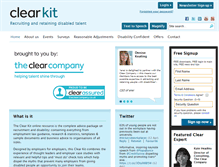 Tablet Screenshot of clearkit.co.uk